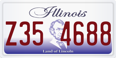 IL license plate Z354688
