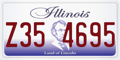 IL license plate Z354695