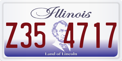 IL license plate Z354717