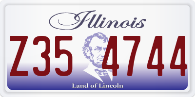 IL license plate Z354744
