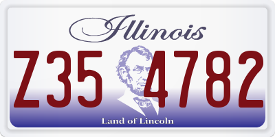 IL license plate Z354782