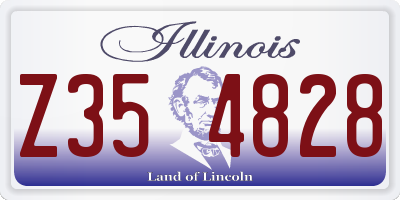 IL license plate Z354828