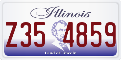 IL license plate Z354859