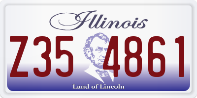 IL license plate Z354861