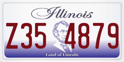 IL license plate Z354879