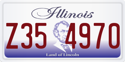 IL license plate Z354970