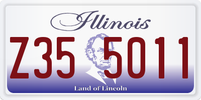 IL license plate Z355011