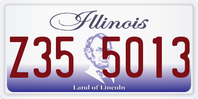 IL license plate Z355013
