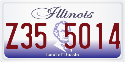 IL license plate Z355014