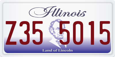 IL license plate Z355015