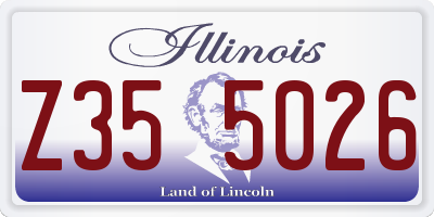 IL license plate Z355026