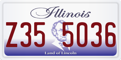 IL license plate Z355036