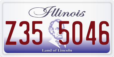 IL license plate Z355046