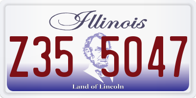 IL license plate Z355047