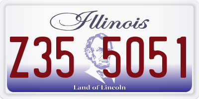 IL license plate Z355051