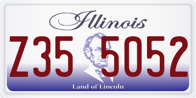 IL license plate Z355052
