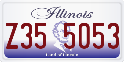 IL license plate Z355053
