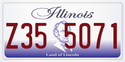 IL license plate Z355071