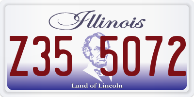 IL license plate Z355072