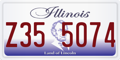IL license plate Z355074