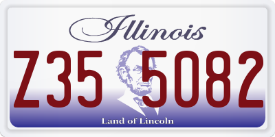 IL license plate Z355082