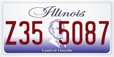 IL license plate Z355087
