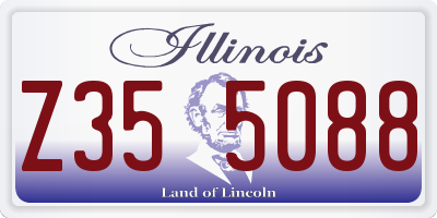 IL license plate Z355088