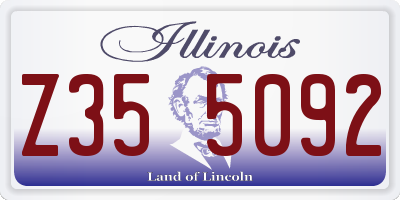 IL license plate Z355092