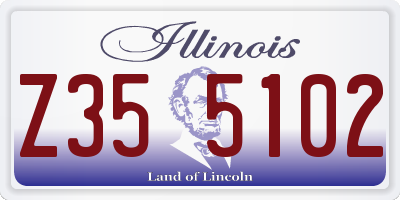 IL license plate Z355102