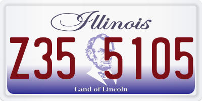 IL license plate Z355105