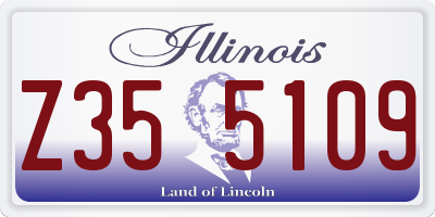 IL license plate Z355109