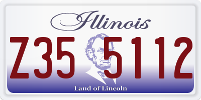 IL license plate Z355112