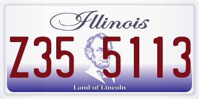 IL license plate Z355113