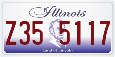 IL license plate Z355117