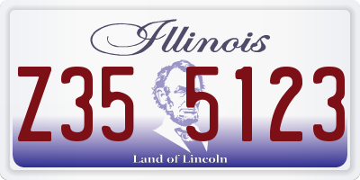 IL license plate Z355123
