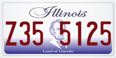 IL license plate Z355125