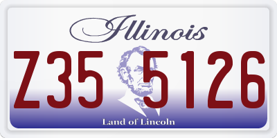 IL license plate Z355126
