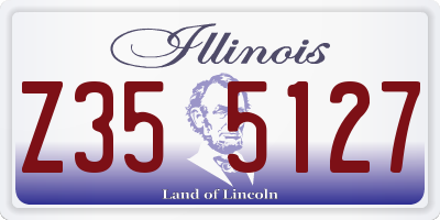IL license plate Z355127