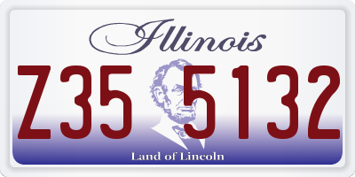 IL license plate Z355132