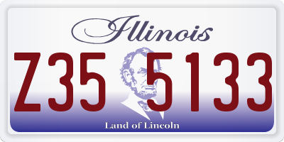 IL license plate Z355133