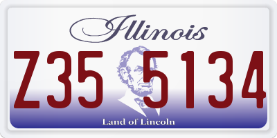 IL license plate Z355134