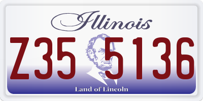 IL license plate Z355136