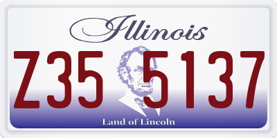 IL license plate Z355137