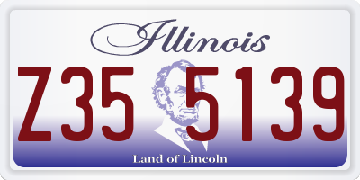 IL license plate Z355139