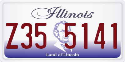 IL license plate Z355141