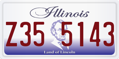 IL license plate Z355143