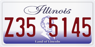 IL license plate Z355145