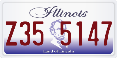 IL license plate Z355147
