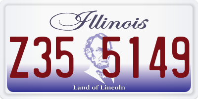 IL license plate Z355149