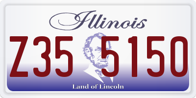 IL license plate Z355150
